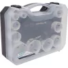 Sada 14-dielnych 19-64 mm ryhovacích bimetalových koruniek, plastový box XTline M24751P