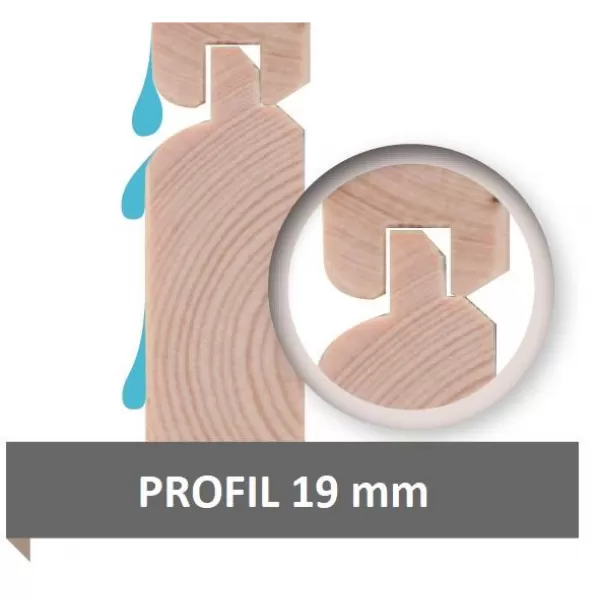 Dřevěný domek KARIBU AMBERG 5 (23600) natur LG3509