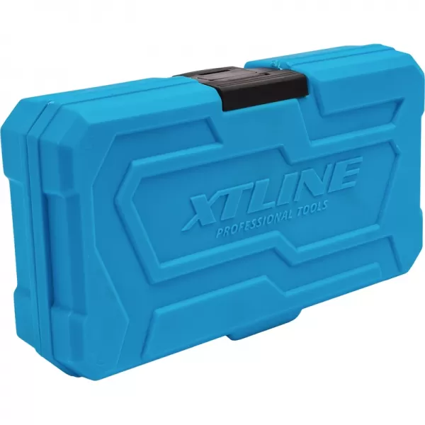 Sada vykružovacích korunek 10 dílů 19-64 mm, plastový box XTline XT11808