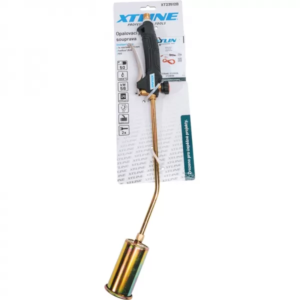 Plynová opalovací souprava 56 kW + tryska 50 mm + hadice 1,5 m XTline XT23512B