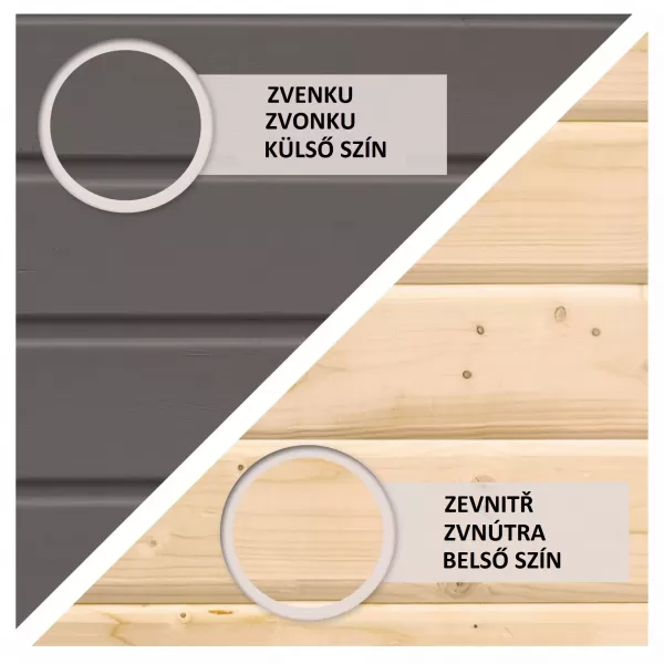 Dřevěný domek KARIBU AMBERG 4 (9223) terragrau LG3507