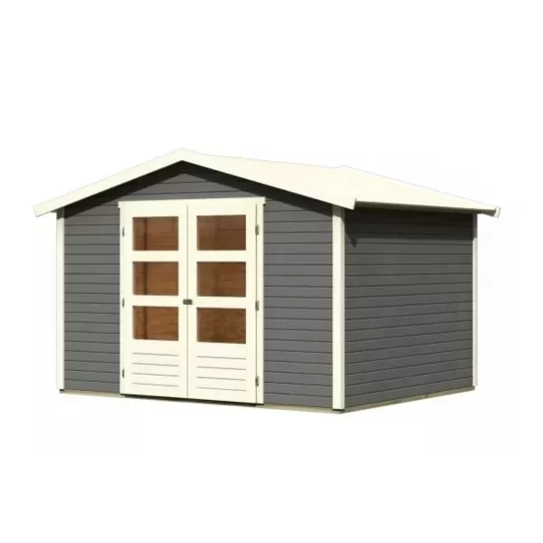 Dřevěný domek KARIBU AMBERG 4 (9223) terragrau LG3507