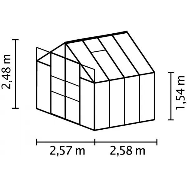 Skleník VITAVIA URANUS 6700 PC 4 mm černý LG3566
