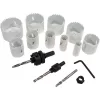 Sada 14-dielnych 19-64 mm ryhovacích bimetalových koruniek, plastový box XTline M24751P