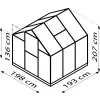 Skleník VITAVIA TRITON 3800 PC 4 mm zelený LG3657