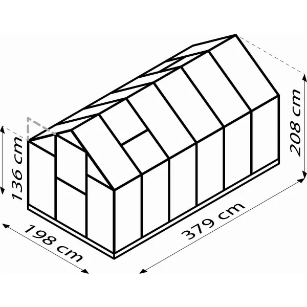 Skleník VITAVIA TRITON 7500 PC 4 mm černý LG3692