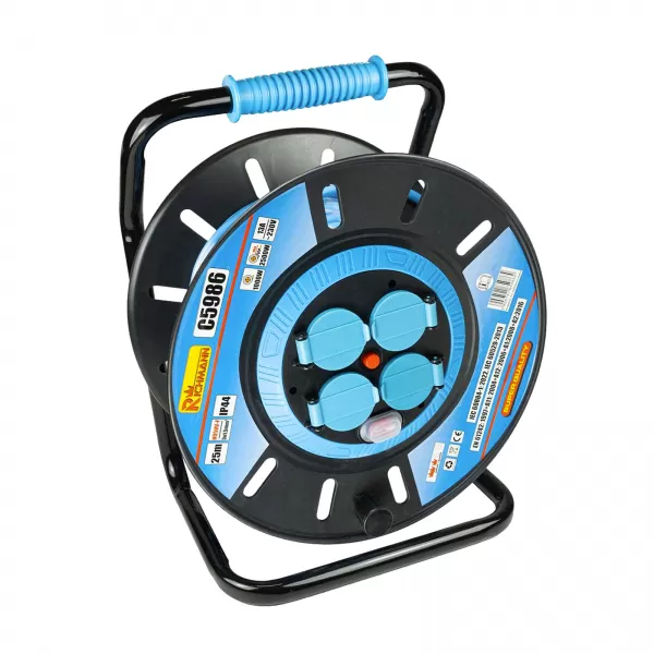 Prodlužovací kabel na bubnu PVC 4 zásuvky, 230V/50 m RICHMANN PC5987