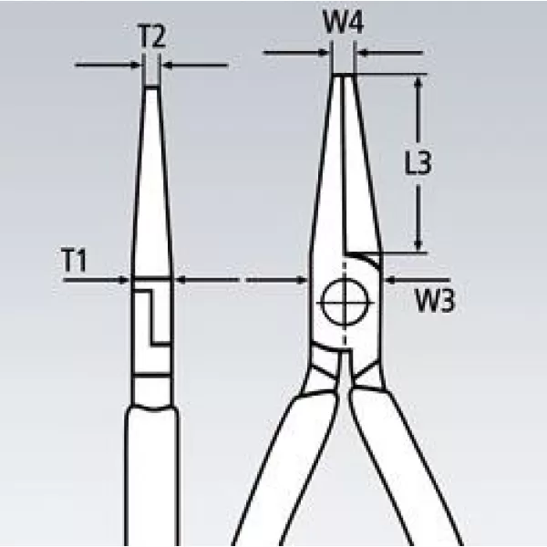 Kleště pro osazování elektronických součástek Knipex 36 12 130