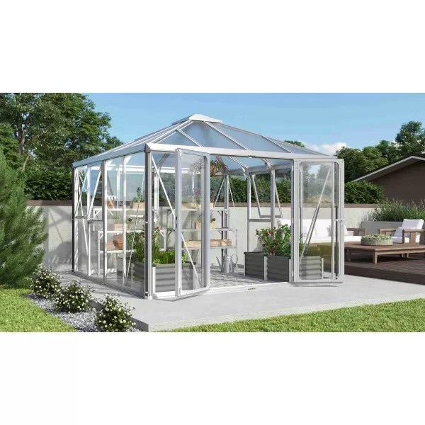 Zahradní skleník VITAVIA FORTUNA stříbrný LG3725