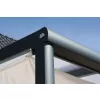 Hliníková pergola SKYLUX CLIMALUX 4,0 x 4,0 m antracit + bronz PC LG3756