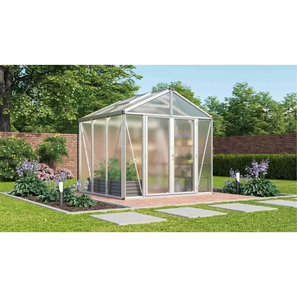 Skleník VITAVIA ZEUS COMFORT 6200 PC 16 mm stříbrný LG3707