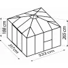 Zahradní skleník VITAVIA FORTUNA stříbrný LG3725