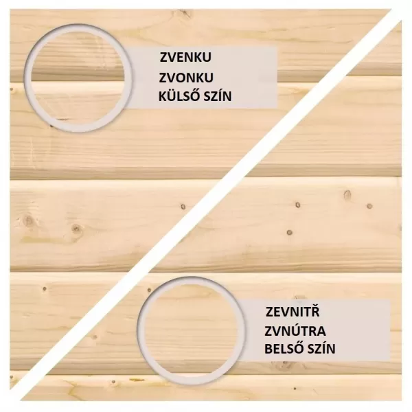 Finská sauna KARIBU BOSS 1 (86159) s předsíní natur LG3774