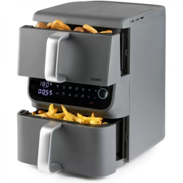 Dvojitá horkovzdušná fritéza 3,5+6,5l DOMO DO549FR