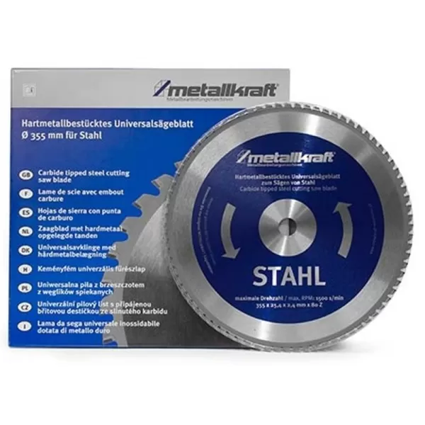 Pilový kotouč na ocel 355mm 80 zubů Metallkraft 3853504