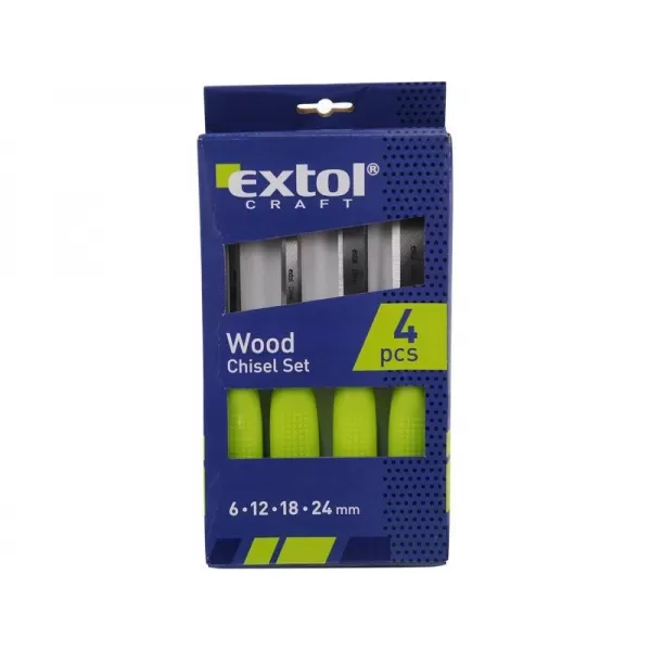 Sada dlát 4ks 6-12-18-24mm s kvalitní plastovou rukojetí EXTOL CRAFT 3932
