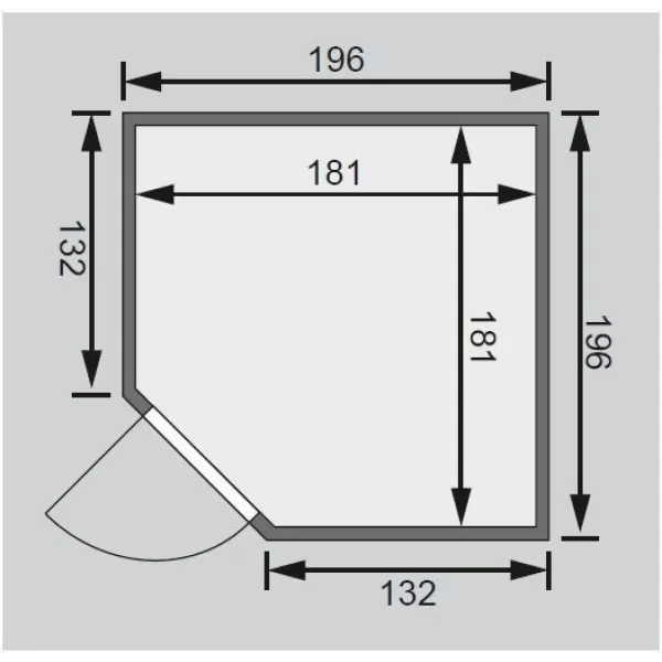 Finská sauna KARIBU JARIN (71348) LG3986