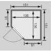 Finská sauna KARIBU LARIN (75605) LG3974