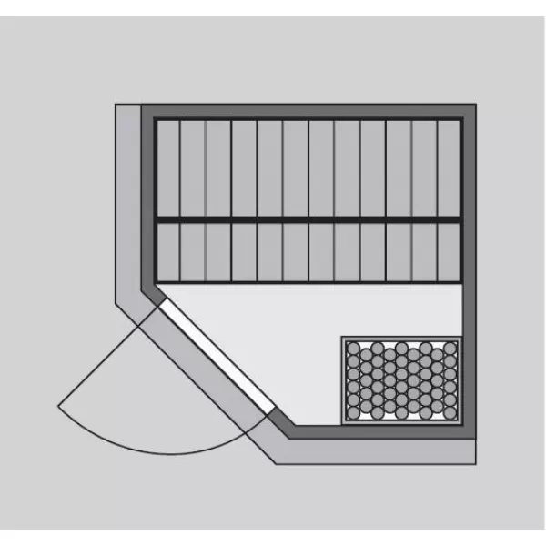 Finská sauna KARIBU LARIN (75613) LG3971