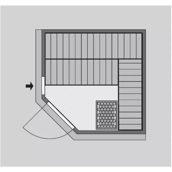 Finská sauna KARIBU JARIN (47118) LG3988