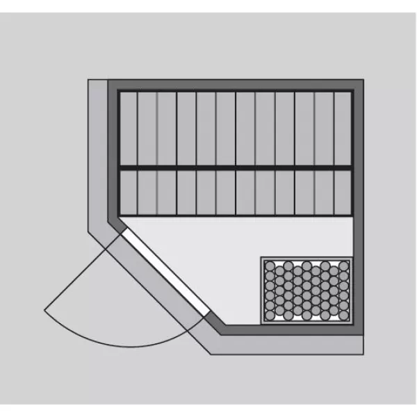 Finská sauna KARIBU LARIN (59626) LG3969