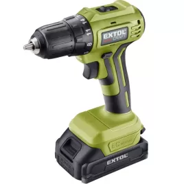 Aku vrtací šroubovák 20V 2x2,0Ah BRUSHLESS EXTOL CRAFT 402450