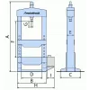 Ruční / nožní hydraulický lis Metallkraft WPP 20 BK
