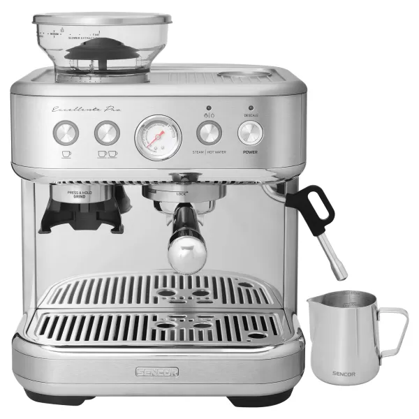 Pákový espresso kávovar s mlýnkem na kávu SENCOR SES 6010SS