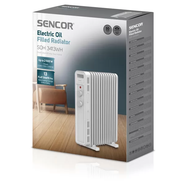 Olejový radiátor SENCOR SOH 3413WH