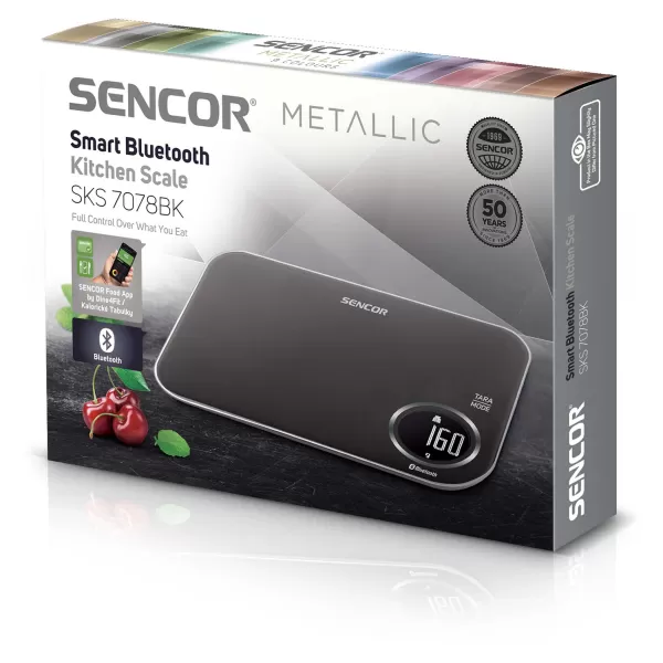 Chytrá kuchyňská váha SENCOR SKS 7078BK