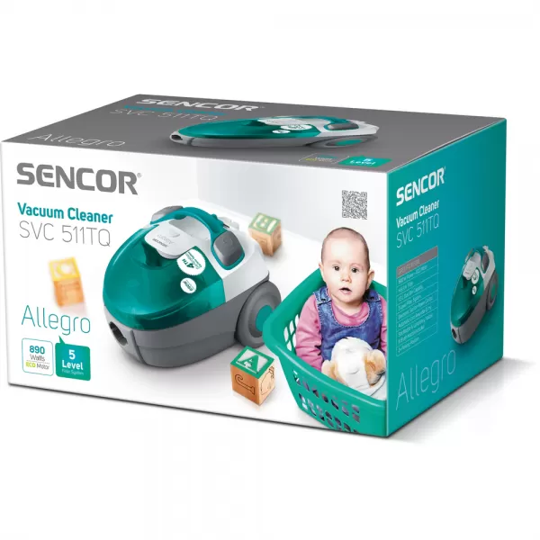 Bezsáčkový vysavač SENCOR SVC 511TQ-EUE2