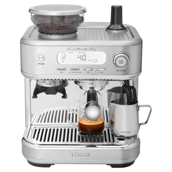 Pákový espresso kávovar s mlýnkem na kávu SENCOR SES 6050SS