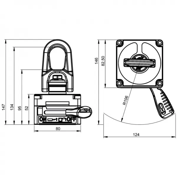Břemenový magnet TML100 max. nosnost 100 kg ALFRA 41100.L