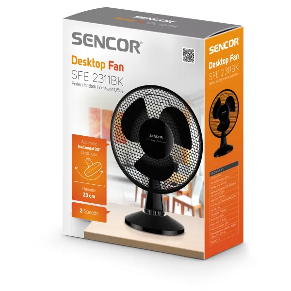 Stolní ventilátor SENCOR SFE 2311BK