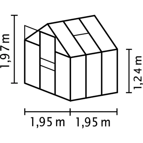 Skleník VITAVIA VENUS 3800 PC 6mm zelený LG4136