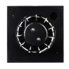 Axiálny kúpeľňový ventilátor v čiernej farbe O 100 mm so spätným ventilom DALAP 41095