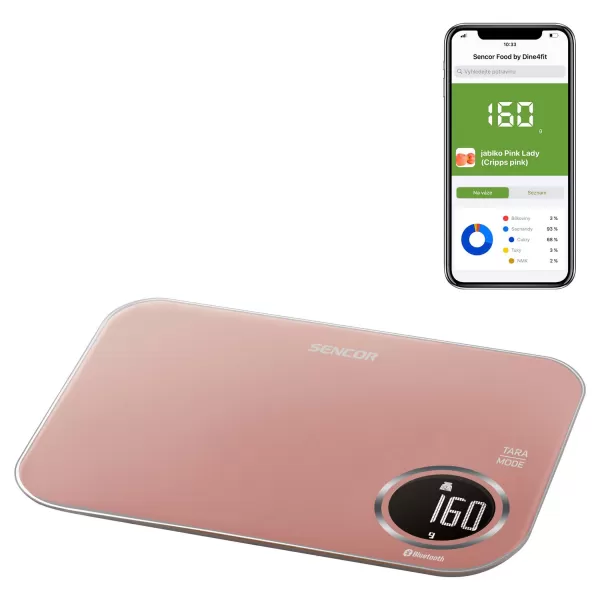 Chytrá kuchyňská váha SENCOR SKS 7075RS