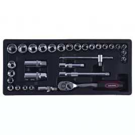 Sada hlavic šestihranných 3/8" 31 dílů STAVTOOL PWT110