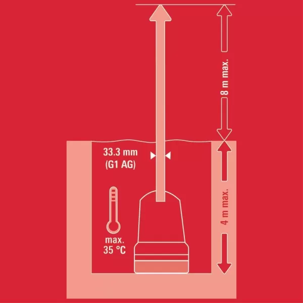 Akumulátorová pumpa na čistú vodu 18V/bez batérie GE-SP 18 Li - Solo Einhell 4181500