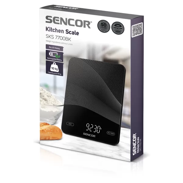 Chytrá kuchyňská váha SENCOR SKS 7700BK