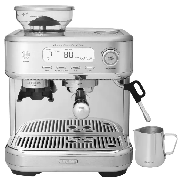 Pákový espresso kávovar s mlýnkem na kávu SENCOR SES 6050SS