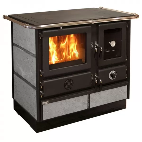 Sporák na tuhá paliva s výměníkem mastek pravý MBS SD SUPER THERMO MAGNUM