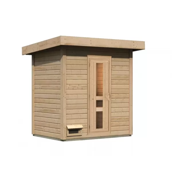 Finská sauna KARIBU HYTTI 1 (93861) natur LG4122