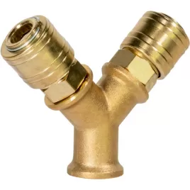 2-cestný rozdělovač vzduchu s rychlospojkami (3/8“ vnitřní závit) Güde 41136