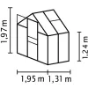 Skleník VITAVIA VENUS 2500 PC 6 mm zelený LG4133