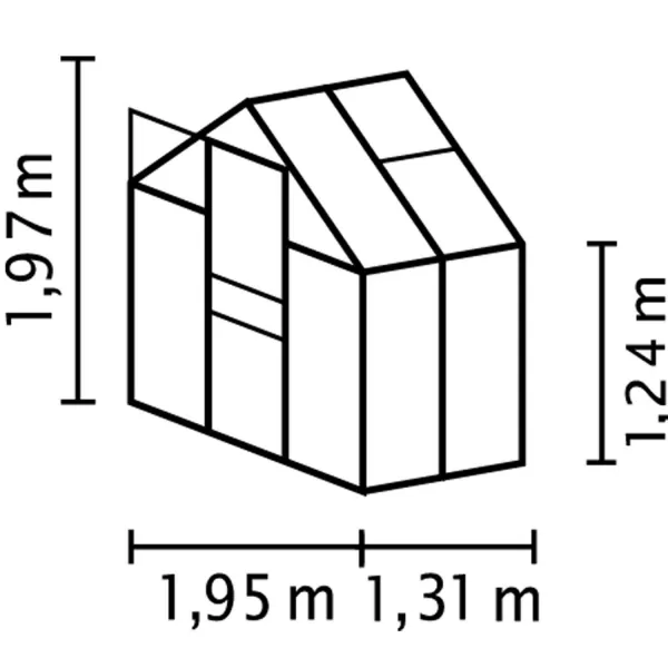 Skleník VITAVIA VENUS 2500 PC 6 mm zelený LG4133