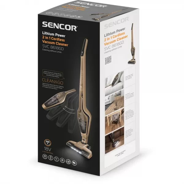 Tyčový vysávač 2v1 SENCOR SVC 8618GD