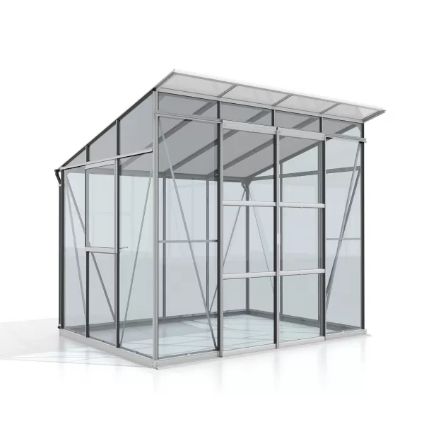 Skleník VITAVIA PLAYA 5900 sklo 3 mm + PC 6 mm stříbrný LG4129