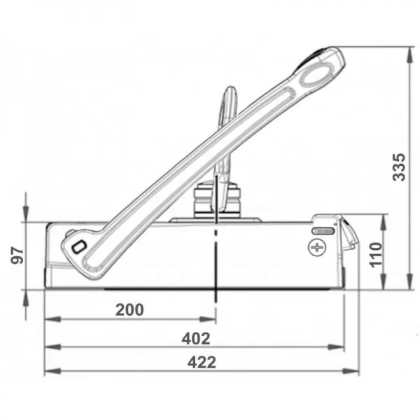 Břemenový magnet TML1000 max. nosnost 1000 kg ALFRA 41700
