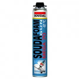Montážní pěna pistolová x 870ml zimní Soudal SOUDAFOAM MEGA